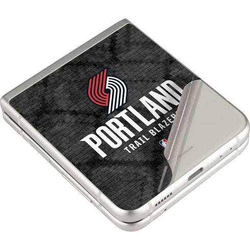 NBA Portland Trail Blazers Dark Rust Galaxy Z Flip3 5G Skin