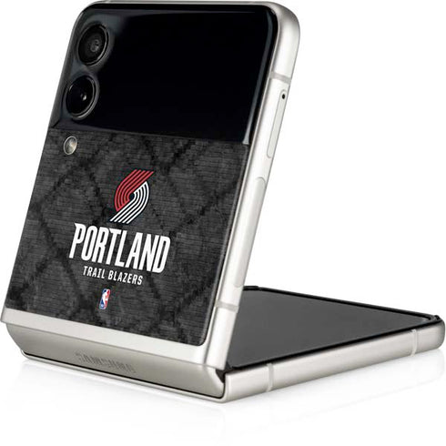 NBA Portland Trail Blazers Dark Rust Galaxy Z Flip3 5G Skin