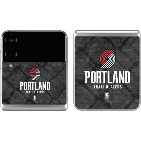 NBA Portland Trail Blazers Dark Rust Galaxy Z Flip4 5G Skin