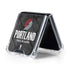 NBA Portland Trail Blazers Dark Rust Galaxy Z Flip5 5G Clear Case