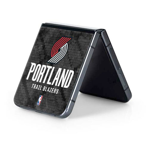 NBA Portland Trail Blazers Dark Rust Galaxy Z Flip5 5G Skin