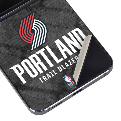 NBA Portland Trail Blazers Dark Rust Galaxy Z Flip5 5G Skin