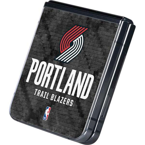 NBA Portland Trail Blazers Dark Rust Galaxy Z Flip5 5G Skin