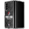 NBA Portland Trail Blazers Dark Rust Galaxy Z Fold4 5G Clear Case