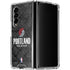 NBA Portland Trail Blazers Dark Rust Galaxy Z Fold4 5G Clear Case