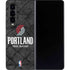 NBA Portland Trail Blazers Dark Rust Galaxy Z Fold4 5G Skin