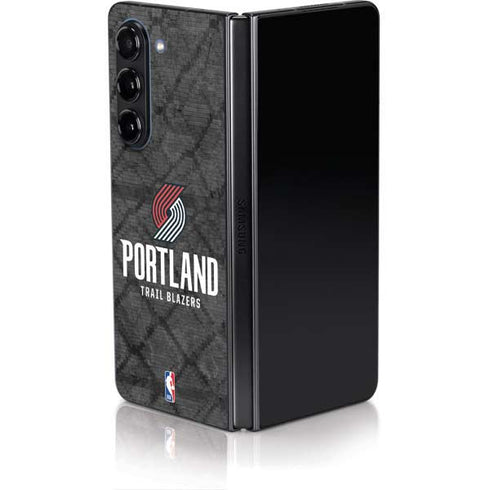 NBA Portland Trail Blazers Dark Rust Galaxy Z Fold5 5G Skin