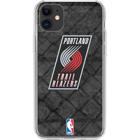 NBA Portland Trail Blazers Dark Rust iPhone 11 Clear Case