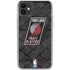 NBA Portland Trail Blazers Dark Rust iPhone 11 Clear Case