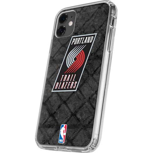 NBA Portland Trail Blazers Dark Rust iPhone 11 Clear Case