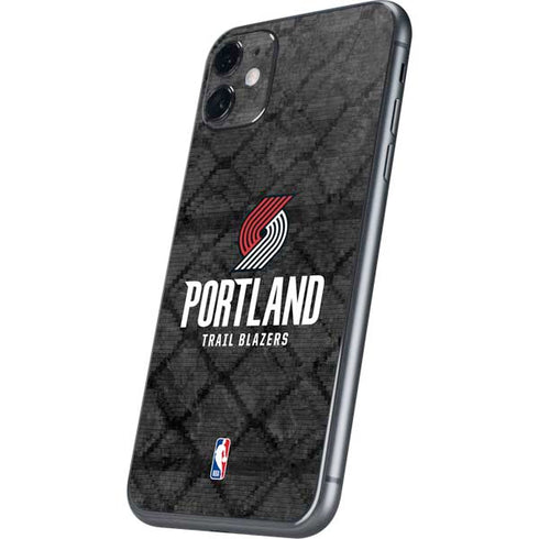 NBA Portland Trail Blazers Dark Rust iPhone 11 Skin
