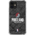NBA Portland Trail Blazers Dark Rust iPhone 12 Clear Case