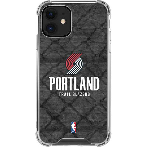 NBA Portland Trail Blazers Dark Rust iPhone 12 Mini Clear Case