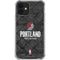 NBA Portland Trail Blazers Dark Rust iPhone 12 Mini Clear Case