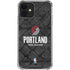 NBA Portland Trail Blazers Dark Rust iPhone 12 Mini Clear Case