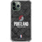 NBA Portland Trail Blazers Dark Rust iPhone 12 Pro Clear Case