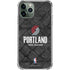 NBA Portland Trail Blazers Dark Rust iPhone 12 Pro Clear Case
