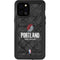 NBA Portland Trail Blazers Dark Rust iPhone 12 Pro Max Waterproof Case