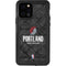 NBA Portland Trail Blazers Dark Rust iPhone 12 Pro Waterproof Case