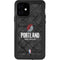 NBA Portland Trail Blazers Dark Rust iPhone 12 Waterproof Case