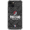 NBA Portland Trail Blazers Dark Rust iPhone 13 Clear Case