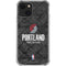 NBA Portland Trail Blazers Dark Rust iPhone 13 Mini Clear Case