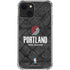 NBA Portland Trail Blazers Dark Rust iPhone 13 Mini Clear Case