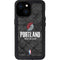 NBA Portland Trail Blazers Dark Rust iPhone 13 Mini Waterproof Case