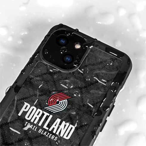 NBA Portland Trail Blazers Dark Rust iPhone 13 Mini Waterproof Case