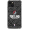 NBA Portland Trail Blazers Dark Rust iPhone 14 Clear Case