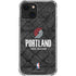 NBA Portland Trail Blazers Dark Rust iPhone 14 Clear Case