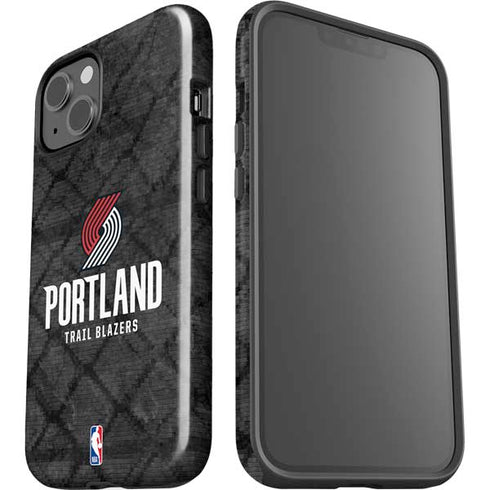 NBA Portland Trail Blazers Dark Rust iPhone 14 Plus Impact Case