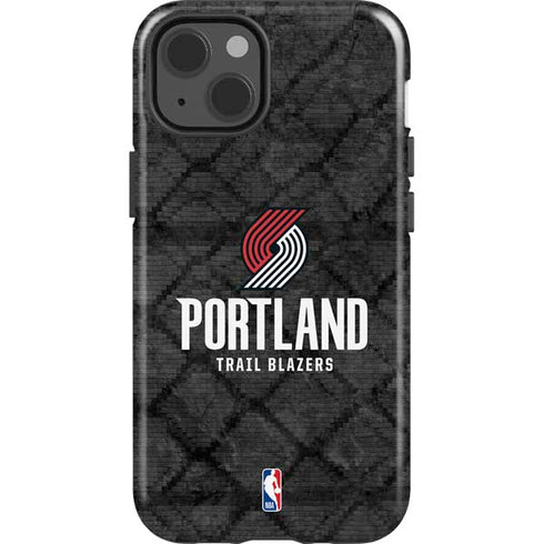 NBA Portland Trail Blazers Dark Rust iPhone 14 Impact Case