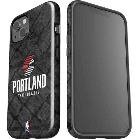 NBA Portland Trail Blazers Dark Rust iPhone 14 Impact Case
