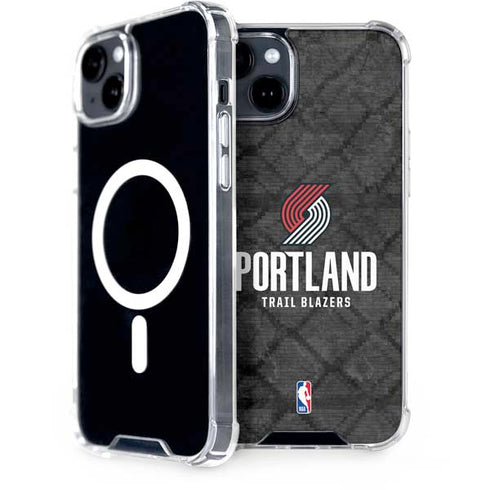 NBA Portland Trail Blazers Dark Rust iPhone 15 Plus MagSafe Case
