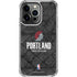 NBA Portland Trail Blazers Dark Rust iPhone 15 Pro Clear Case
