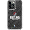 NBA Portland Trail Blazers Dark Rust iPhone 14 Pro Clear Case