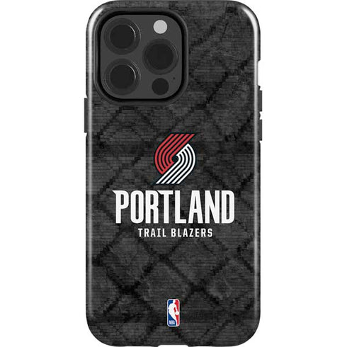 NBA Portland Trail Blazers Dark Rust iPhone 15 Pro Impact Case