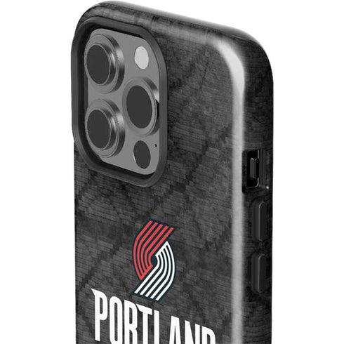 NBA Portland Trail Blazers Dark Rust iPhone 15 Pro Impact Case