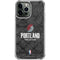 NBA Portland Trail Blazers Dark Rust iPhone 14 Pro Max Clear Case