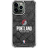 NBA Portland Trail Blazers Dark Rust iPhone 14 Pro Max Clear Case