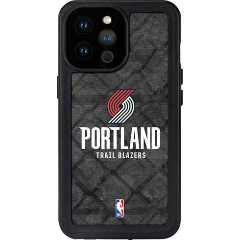 NBA Portland Trail Blazers Dark Rust iPhone 14 Pro Max Waterproof Case
