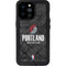 NBA Portland Trail Blazers Dark Rust iPhone 14 Pro Max Waterproof Case