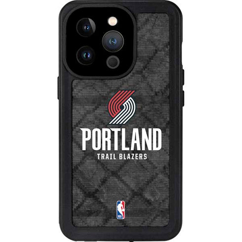 NBA Portland Trail Blazers Dark Rust iPhone 14 Pro Waterproof Case