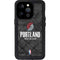 NBA Portland Trail Blazers Dark Rust iPhone 14 Pro Waterproof Case