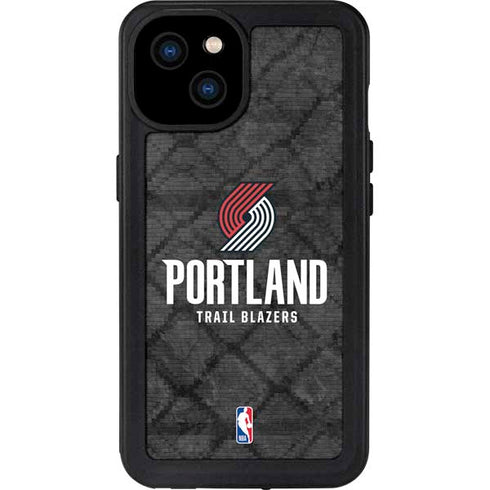 NBA Portland Trail Blazers Dark Rust iPhone 15 Plus Waterproof Case