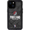 NBA Portland Trail Blazers Dark Rust iPhone 15 Waterproof Case