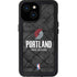 NBA Portland Trail Blazers Dark Rust iPhone 15 Waterproof Case