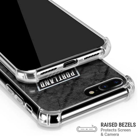 NBA Portland Trail Blazers Dark Rust iPhone 7/8 Plus Clear Case