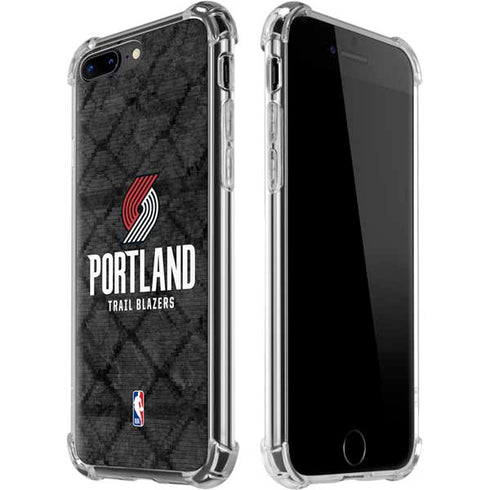 NBA Portland Trail Blazers Dark Rust iPhone 7/8 Plus Clear Case